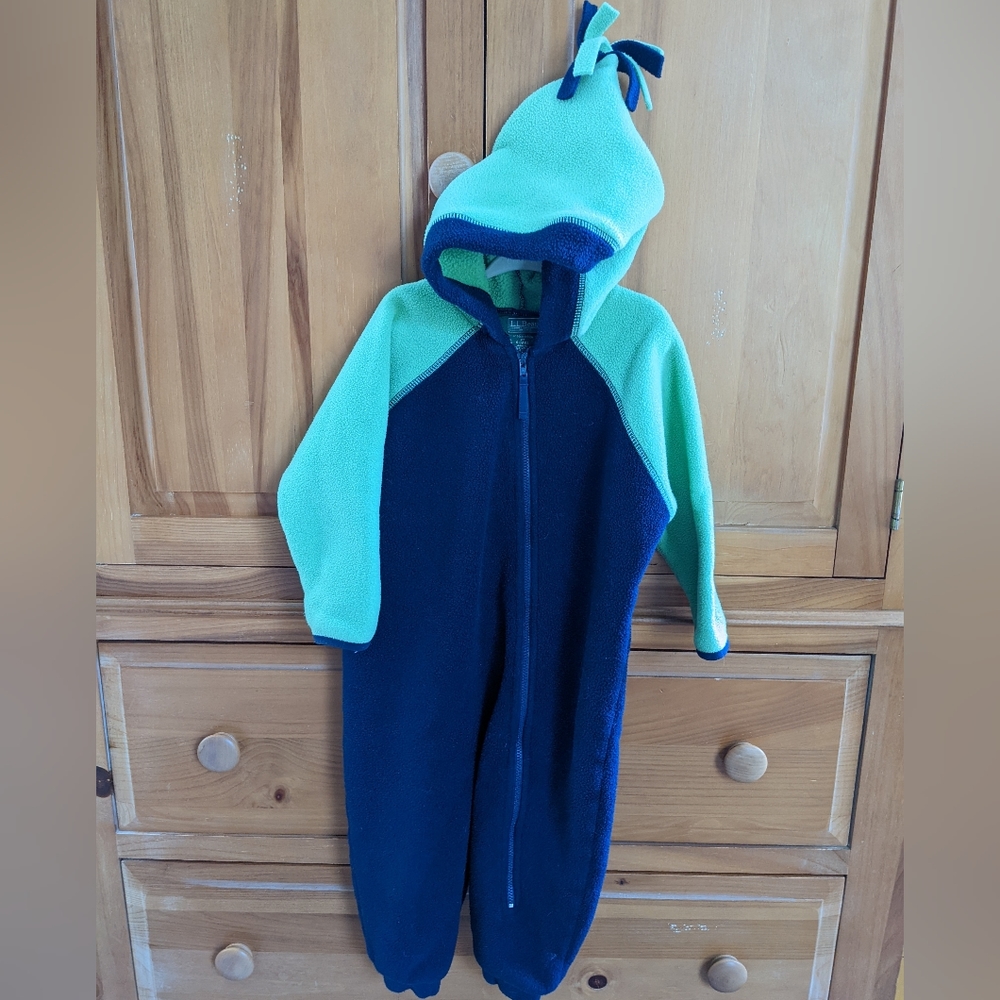 Llbean l l bean fleece toddler bunting snowsuit stroller suit